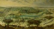 Peter Snayers A siege of a city, thought to be the siege of Gulik by the Spanish under the command of Hendrik van den Bergh, 5 September 1621-3 February 1622. USA oil painting artist